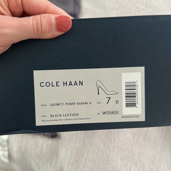 Cole Haan Quincy black leather pump size 7 - Picture 5 of 5